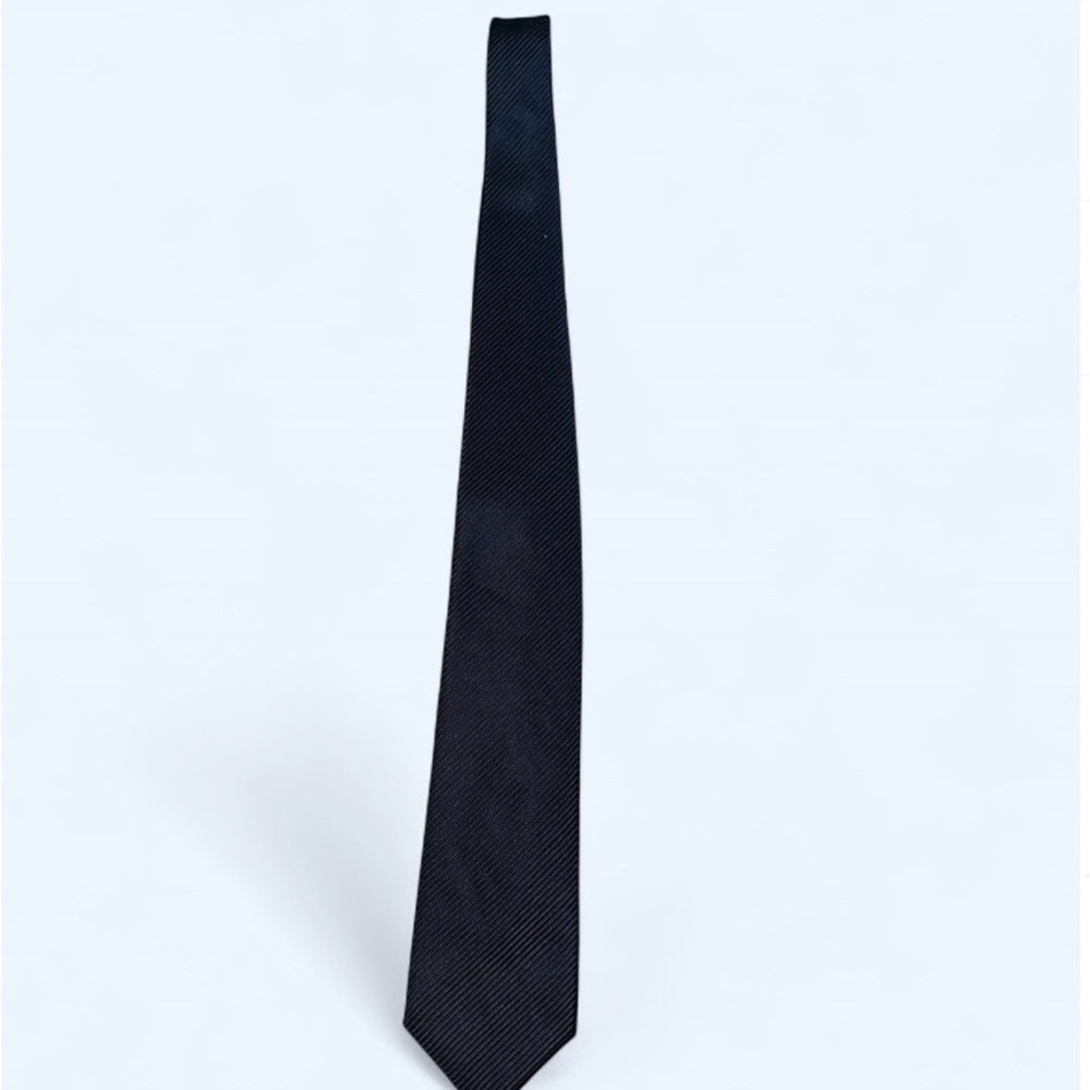Classic Dark Blue Textured Men's Tie